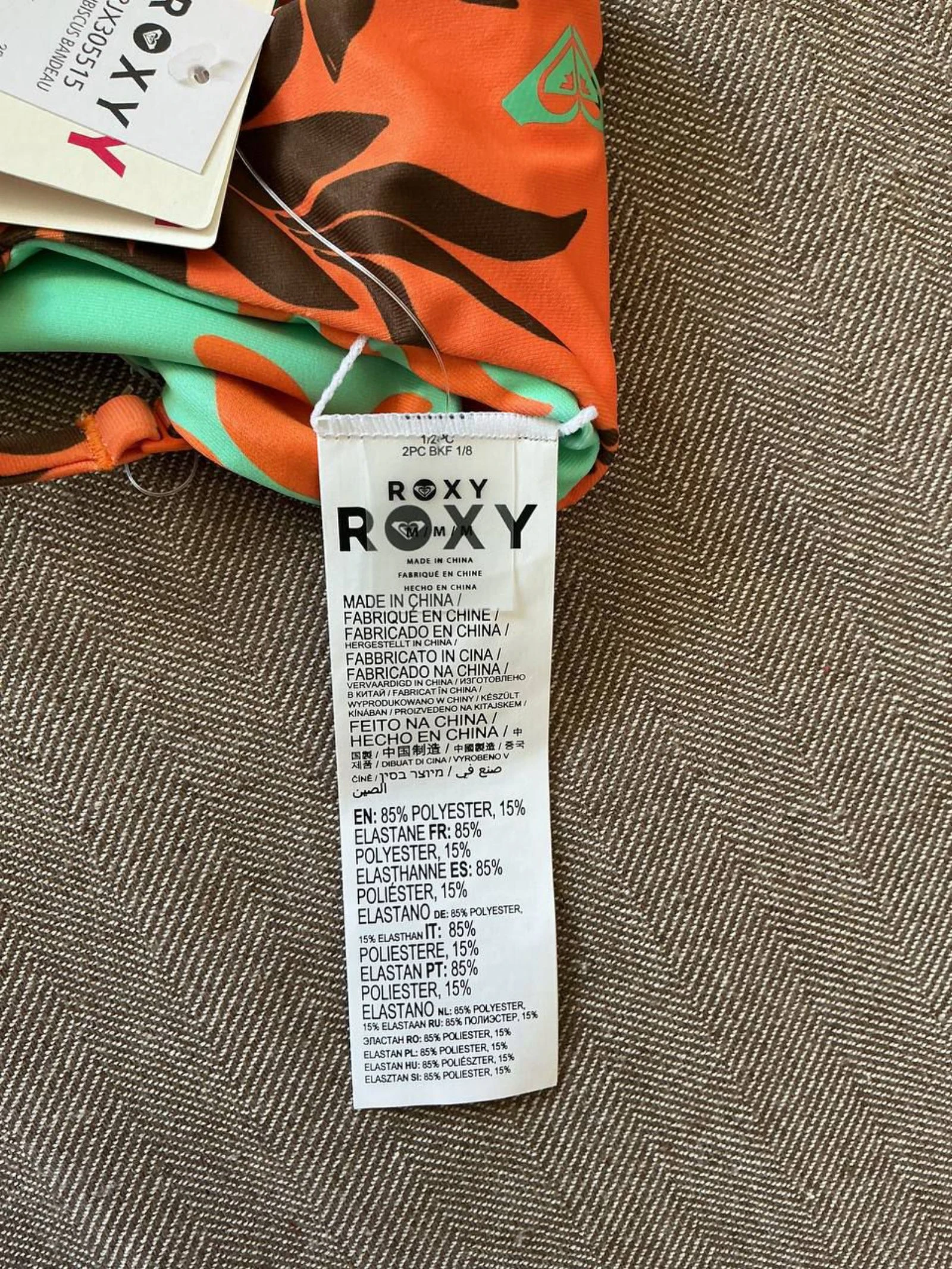Roxy Women's Multicolor Reversible Bikini Top Size 38 – photo 9
